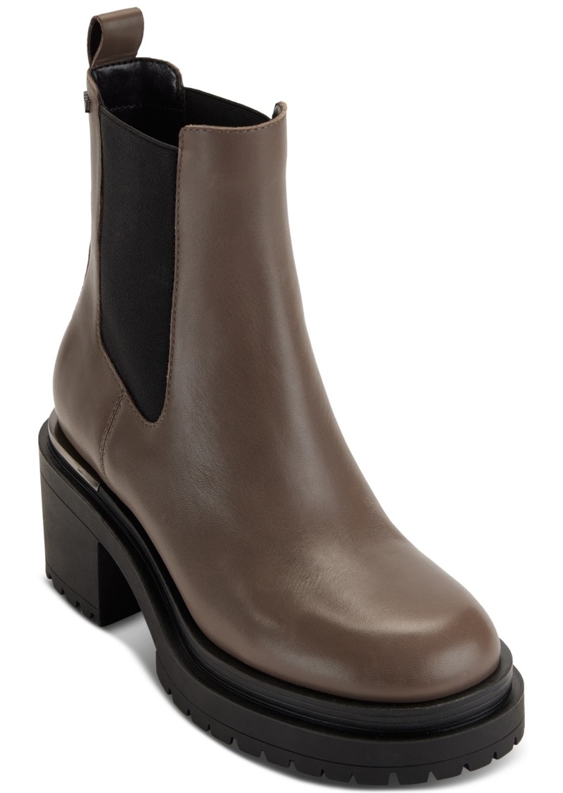 Dkny Women's Patria Pull-On Chelsea Booties - Mushroom