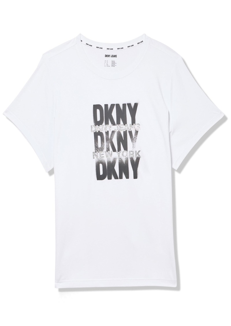 DKNY Women's Plus Size Tee Short Sleeve Casual Logo