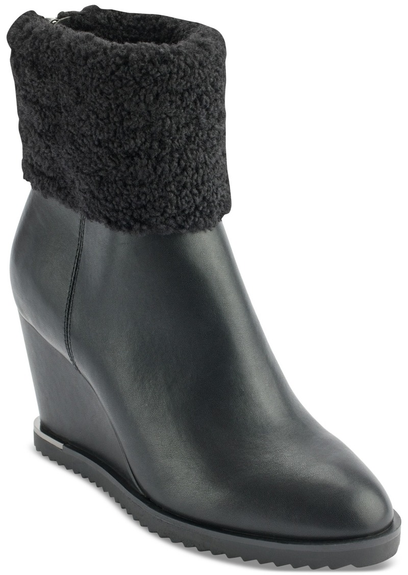 Dkny Women's Powell Wedge Booties - Black