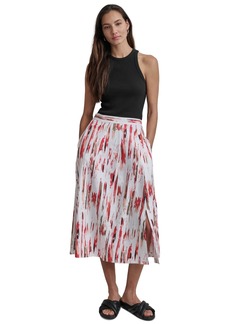Dkny Women's Printed Midi Skirt - Brkn Brsh