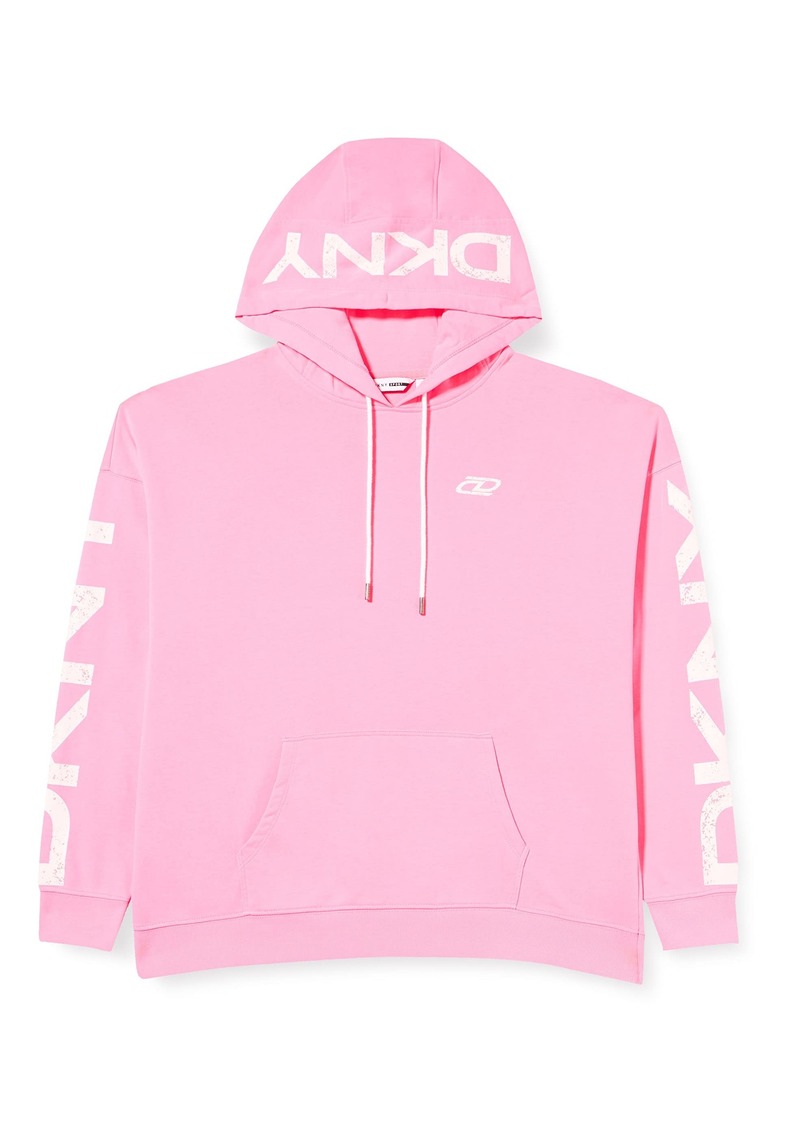 DKNY womens Pullover Hooded Sweatshirt   US