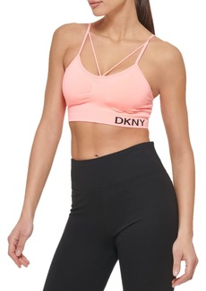 DKNY Women's Removable Cups Strappy Seamless Bra Atomic PNK