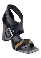 Dkny Women's Revelyn Crisscross Ankle-Strap Dress Sandals - Black/ Latte