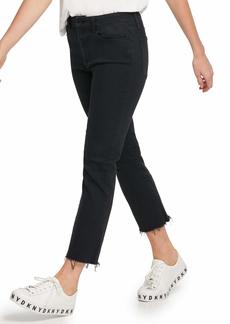 DKNY Women's Rivington Slim Straight Crop Jeans