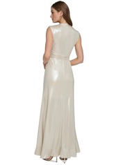 Dkny Women's Ruffled High-Low Gown - Eggshell