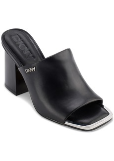 Dkny Women's Silas Square-Toe Slip-On Dress Sandals - Black