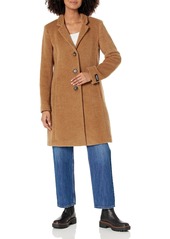 DKNY Women's Single Breasted Walker Wool Coat