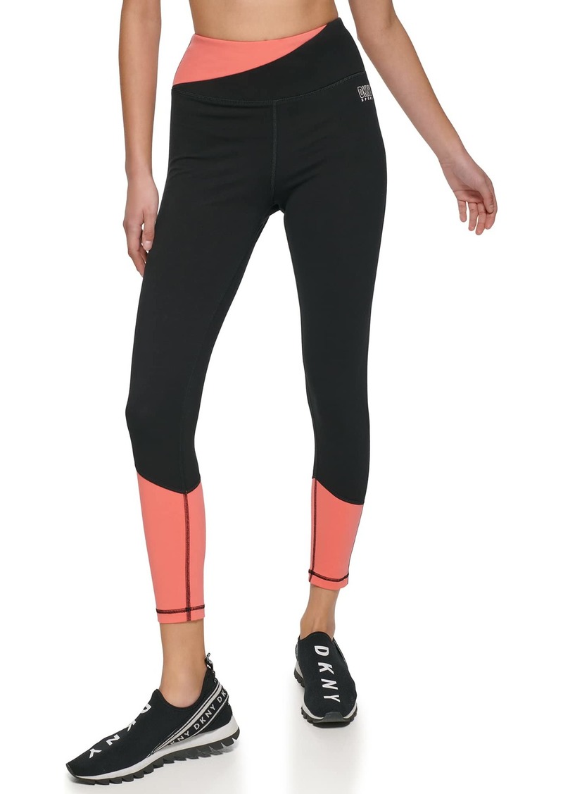 DKNY Women's Sport Tummy Control Workout Yoga Leggings