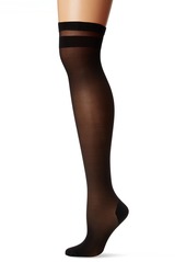 DKNY Women's Stripe Tip Thigh High black/black M/T