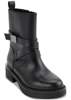 Dkny Women's Taeta Strappy Zip Boots - Black
