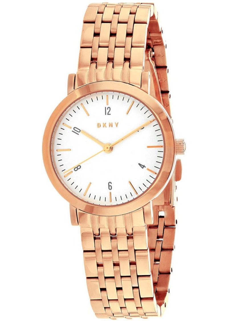 DKNY Women's White dial Watch