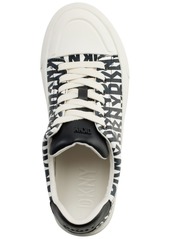 Dkny Women's York Lace-Up Low-Top Sneakers - Silver/ Eggnog