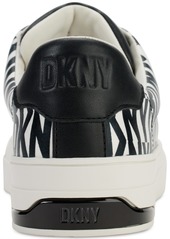 Dkny Women's York Lace-Up Low-Top Sneakers - Silver/ Eggnog