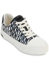 Dkny Women's York Lace-Up Low-Top Sneakers - Silver/ Eggnog