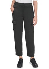 Dkny Women's Zip-Pocket Cargo Pants - Ivory