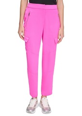 Dkny Women's Zip-Pocket Cargo Pants - Shocking Pink