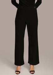 DKNY Donna Karan New York Women's Rib-Knit Pants - Black