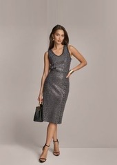 DKNY Donna Karan Sequin Sweater Tank Pencil Skirt