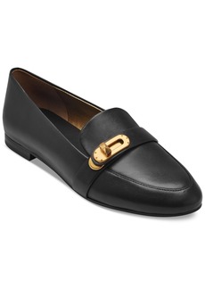 DKNY Donna Karan Women's Thompson Turn Lock Buckle Tailored Loafers - Black
