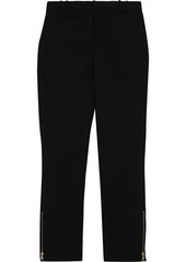DKNY Donna Karan Woman Cropped Cotton-blend Cady Slim-leg Pants Black