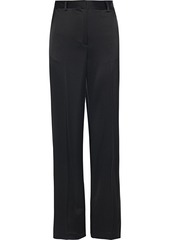 DKNY Donna Karan Woman Satin Wide-leg Pants Black
