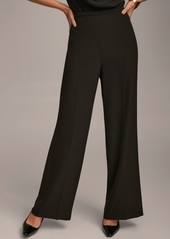 DKNY Donna Karan Women's Flat-Front Wide-Leg Pants - Rose Quartz