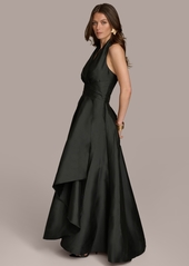 DKNY Donna Karan Women's Halter Ball Gown - Black