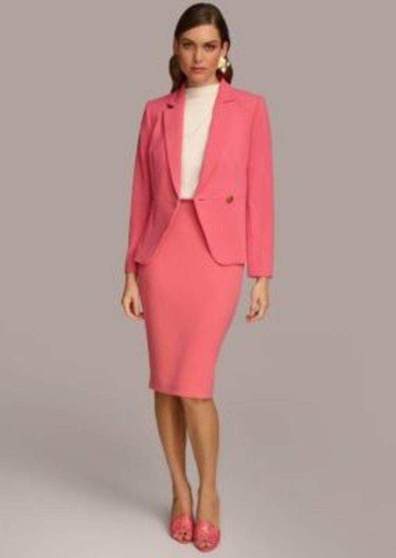 DKNY Donna Karan Womens One Button Jacket Pencil Skirt