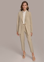 DKNY Donna Karan Women's Pinstripe One-Button Blazer - Fawn/cream