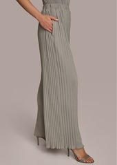 DKNY Donna Karan Women's Pleated Wide-Leg Pants - Heather Iron