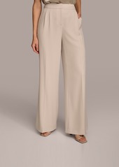 DKNY Donna Karan Women's Pleated Wide-Leg Pants - Sand