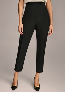 DKNY Donna Karan Women's Slim-Fit Ankle Pants - Black