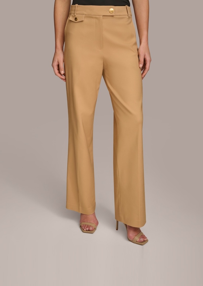 DKNY Donna Karan Women's Straight-Leg Pants - Fawn