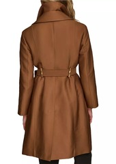 DKNY Double Collar Rain Trench Coat