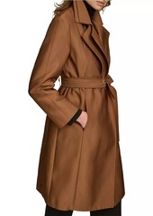 DKNY Double Collar Rain Trench Coat