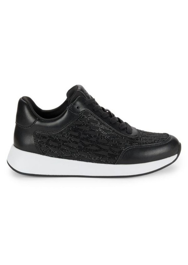 DKNY Embellished Logo Low Top Sneakers