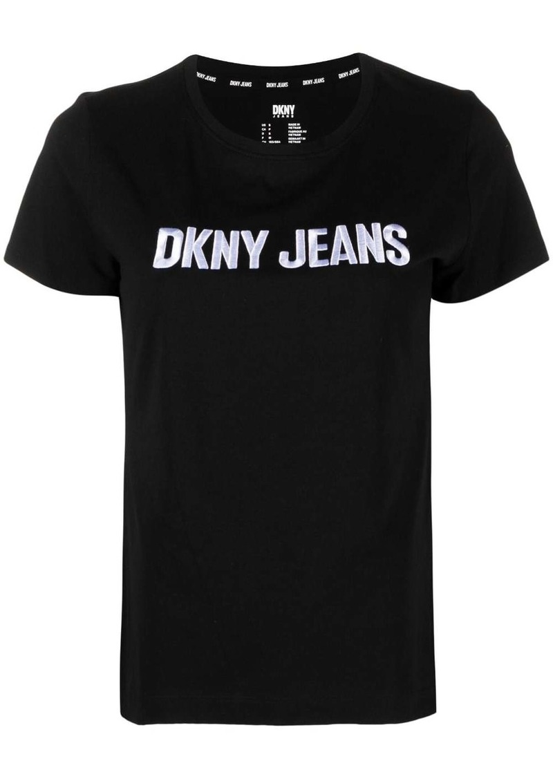 DKNY embossed-logo short-sleeve T-shirt