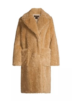 DKNY Faux-Fur Teddy Coat