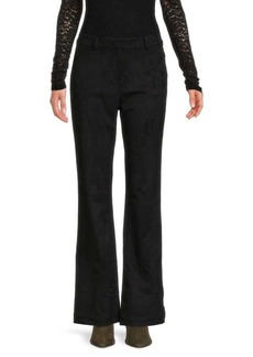 DKNY Faux Suede Flare Pants
