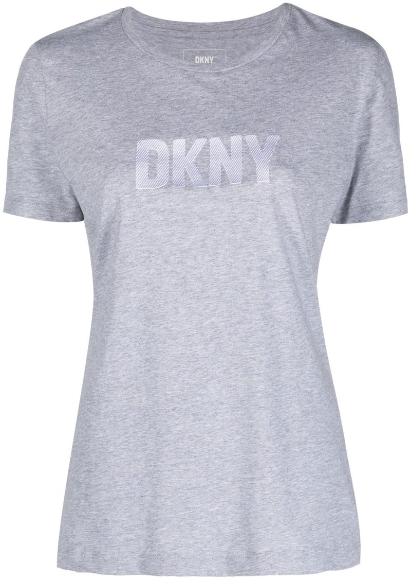DKNY Foundation embossed-logo cotton T-shirt