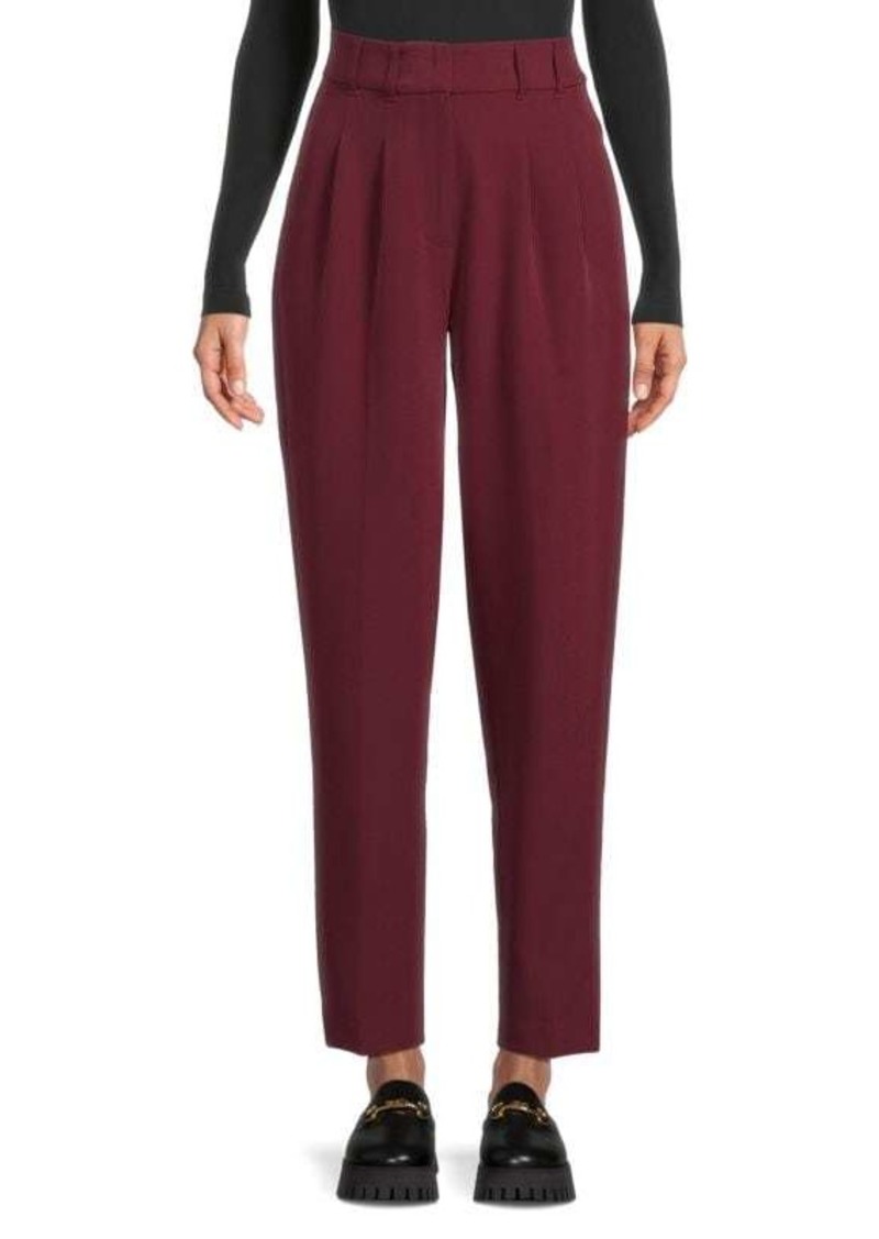 DKNY High Rise Pleated Cropped Pants