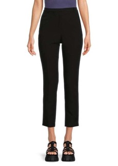 DKNY High Rise Twill Ankle Pants