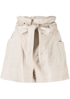 DKNY high-waisted drawstring shorts