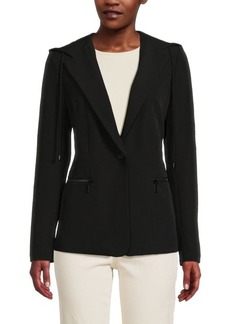 DKNY Blazer Style Hooded Jacket