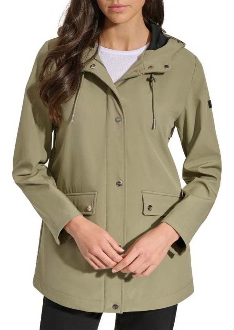 DKNY Hooded Rain Jacket