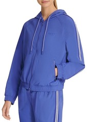 DKNY Hooded Zip-Front Jacket