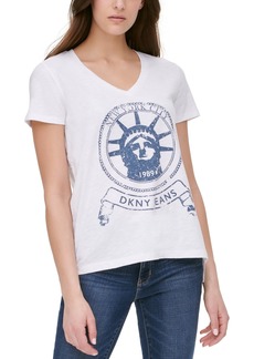 Dkny Jeans Cotton Graphic T-Shirt