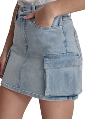 Dkny Jeans Women's Denim Cargo Mini Skirt - Union Square