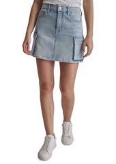 Dkny Jeans Women's Denim Cargo Mini Skirt - Union Square