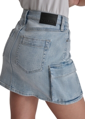 Dkny Jeans Women's Denim Cargo Mini Skirt - Union Square